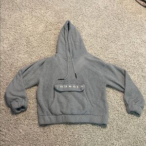 YOUNGLA fuzzy light blue sweatshirt